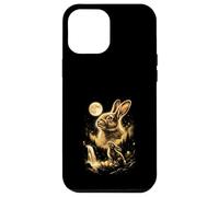 Carcasa para iPhone 12 Pro MAX Pascua 2027 Bunny Aullando a la Luna Meme