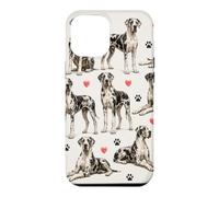 Carcasa para iPhone 12 Pro MAX Patrón de Gran danés Deutsche Dogge