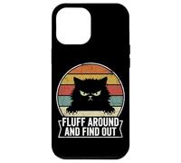 Carcasa para iPhone 12 Pro MAX Peluda y descubre Angry Kitty Retro Cat Lover Humor