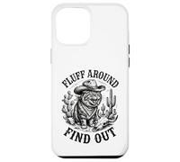 Carcasa para iPhone 12 Pro MAX Pelusa Alrededor Descubra Gato Enojado Cowboy Critter Western