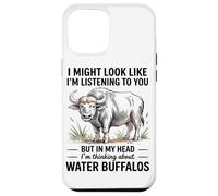 Carcasa para iPhone 12 Pro MAX Pensando En Mis Búfalos De Agua Humor Estilo De Vida De