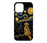 Carcasa para iPhone 12 Pro MAX Perro Noche Estrellada Van Gogh Luna Arte Mamá Papá Miau