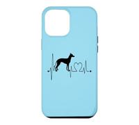 Carcasa para iPhone 12 Pro MAX Perro orquídea Inca peruana Mi Latido del corazón EKG Los Perros Son mi Cardio