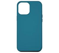 Carcasa para iPhone 12 Pro MAX Petrol Teal Blue Minimalista Estética Color Sólido