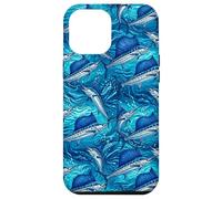 Carcasa para iPhone 12 Pro MAX Pez Vela Azul Marlin Pesca Big Game Fisherman Fish Pattern