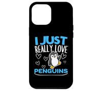 Carcasa para iPhone 12 Pro MAX Pingüino I Just Really Love Penguins