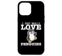 Carcasa para iPhone 12 Pro MAX Pingüino I Just Really Love Penguins