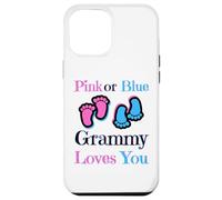 Carcasa para iPhone 12 Pro MAX Pink Or Blue Grammy Loves You Baby Girl Or Boy Pronto