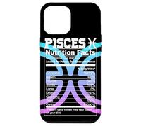 Carcasa para iPhone 12 Pro MAX Piscis Información Nutricional Signo del Zodíaco Astrología Azul Púrpura