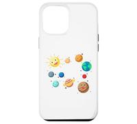 Carcasa para iPhone 12 Pro MAX Planetas del Sistema Solar, Tierra, Sol, Ciencia Espacial Niños, Adultos