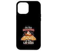 Carcasa para iPhone 12 Pro MAX Pollo Matemáticas Demasiados Pollos Patio Patio Aves Humor Flocado