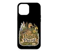 Carcasa para iPhone 12 Pro MAX Pond Patrol Pato Entre Juncos Plantas de Estanque paseantes