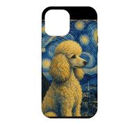 Carcasa para iPhone 12 Pro MAX Poodle Starry Sky Van Gogh Style Sky Hombres Mujeres Perro Mamá