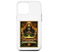 Carcasa para iPhone 12 Pro MAX Póster artístico Gorilla Funny Ape Animal Secret Parody Society