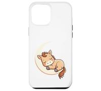 Carcasa para iPhone 12 Pro MAX Potro Dormido en la Luna - Ilustración Animal