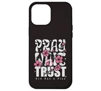 Carcasa para iPhone 12 Pro MAX Pray Wait Confía en Que Dios Tiene un Plan La fe Cristiana