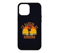 Carcasa para iPhone 12 Pro MAX Prefiero Estar Cantando música vocalista Humor
