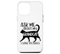 Carcasa para iPhone 12 Pro MAX Pregúntame por mi Abuelo, Abuela, Abuelo, Gato, papá, Amor, Mascota
