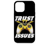Carcasa para iPhone 12 Pro MAX Problemas de Confianza Funny Gamer Controller Gaming Humor Videojuegos