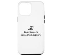 Carcasa para iPhone 12 Pro MAX Programador Y2K de Soporte técnico no pagado de IT Guy I'm My Family