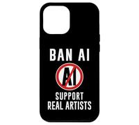 Carcasa para iPhone 12 Pro MAX Prohibir el Contenido de IA contra el Arte Anti AI Artificial Inteligente