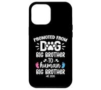 Carcasa para iPhone 12 Pro MAX Promoted from Dog Big Brother to Human Brother EST. 2026 Bro