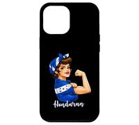 Carcasa para iPhone 12 Pro MAX Proud Strong Honduran Girl Woman Girlfriend Honduras Flag
