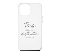 Carcasa para iPhone 12 Pro MAX Proverbios 16:18 El Orgullo va Antes de la destrucción Biblia bíblica