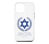 Carcasa para iPhone 12 Pro MAX Psalms 122:6-9 Star of David Israel Bible Verse Hebrew