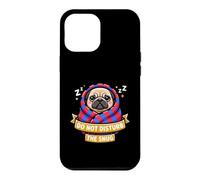 Carcasa para iPhone 12 Pro MAX Pug Do Not Funny Disturb The Cute Snug Burrito Manta Perro