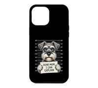 Carcasa para iPhone 12 Pro MAX Querida mamá, Puedo Explicar - Amante de Schnauzer Dueño de Schnauzer