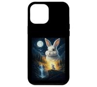 Carcasa para iPhone 12 Pro MAX Rabbit Howling to The Moon Vintage Funny Rabbit