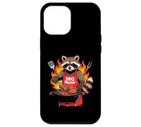 Carcasa para iPhone 12 Pro MAX Raccoon Cooking Grill BBQ Funny Gift Raccoon