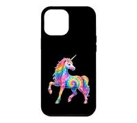 Carcasa para iPhone 12 Pro MAX Rainbow Tie Dye Unicornio Magical Fantasy Animal