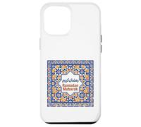 Carcasa para iPhone 12 Pro MAX Ramadán Mubarak Islámico Geométrico Acebo Mes Ayuno