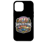 Carcasa para iPhone 12 Pro MAX Recuerdo de Houston Texas City State Vintage Viaje Memorabilia