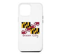 Carcasa para iPhone 12 Pro MAX Recuerdo de la Bandera de Maryland de Ocean City