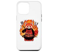 Carcasa para iPhone 12 Pro MAX Red Panda Cooking Grill BBQ Funny Gift Red Panda