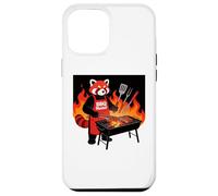 Carcasa para iPhone 12 Pro MAX Red Panda Cooking Grill BBQ Funny Gift Red Panda