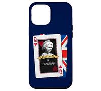 Carcasa para iPhone 12 Pro MAX Reina Elizabeth II - Tarjeta de Juego (Memoriam skat Royal, Reino Unido)