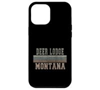 Carcasa para iPhone 12 Pro MAX Retro Deer Lodge Montana