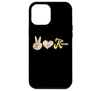 Carcasa para iPhone 12 Pro MAX Retro Leopardo Paz Corazón Karma Boho Espiritual