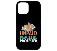 Carcasa para iPhone 12 Pro MAX Retro Peace Sign Flowers Groovy Unpaid Peaceful Protester