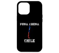 Carcasa para iPhone 12 Pro MAX Retro Punta Arena Chile Bandera de Chile Envejecido