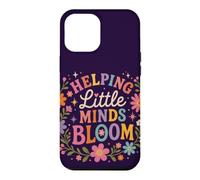 Carcasa para iPhone 12 Pro MAX Retro Teacher Helping Little Minds Bloom Floral Cita