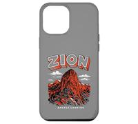Carcasa para iPhone 12 Pro MAX Retro Zion National Park Vintage Style Angels Landing Utah