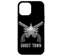 Carcasa para iPhone 12 Pro MAX Revólveres Ghost Town Western Vintage Cowboy Outlaw