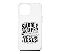 Carcasa para iPhone 12 Pro MAX Saddle Up Estaban siguiendo a Jesús Fe Biblia Escritura Dios