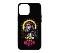 Carcasa para iPhone 12 Pro MAX Salvado por Su Sangre Jesucristo Corona De Espinas Cristiano