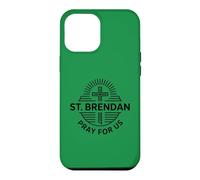 Carcasa para iPhone 12 Pro MAX San Brendan Oración por Nosotros Oración Católica de San Patronazgo